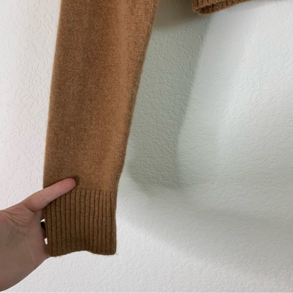 Reformation Womens Brown polo cropped long sleeve cashmere sweatshirt XS - Picture 4 of 8